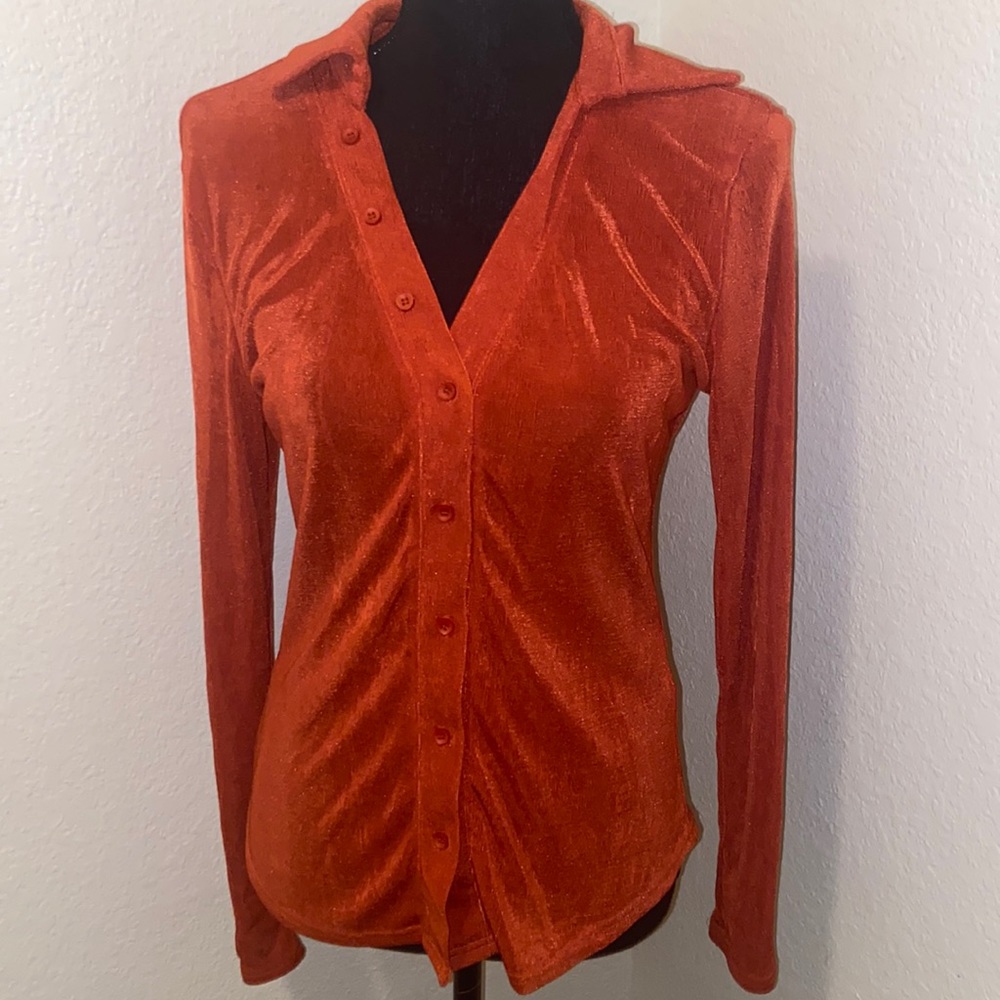 Orange blouse